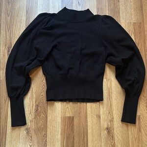 Express Black Puff Sleeve Sweater